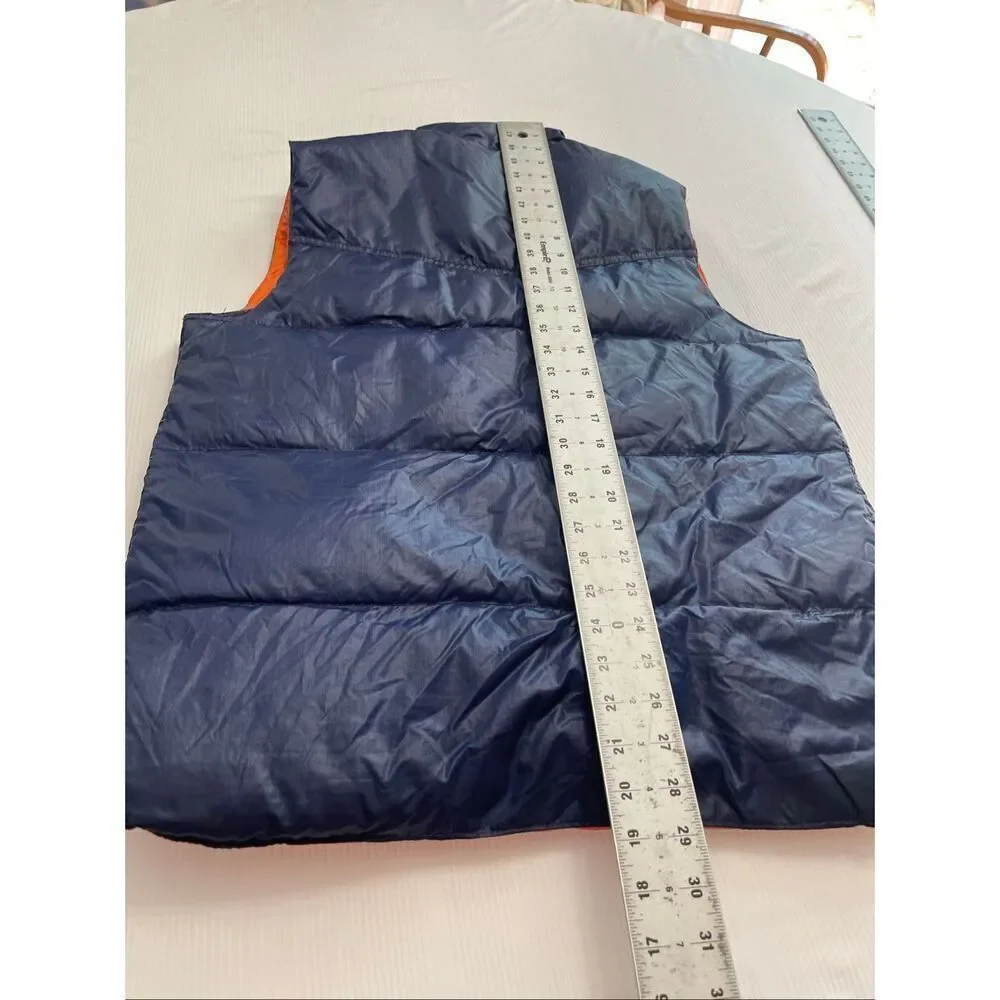 Mohawk Vintage Blue Orange Nylon Reversible Vest Size Small